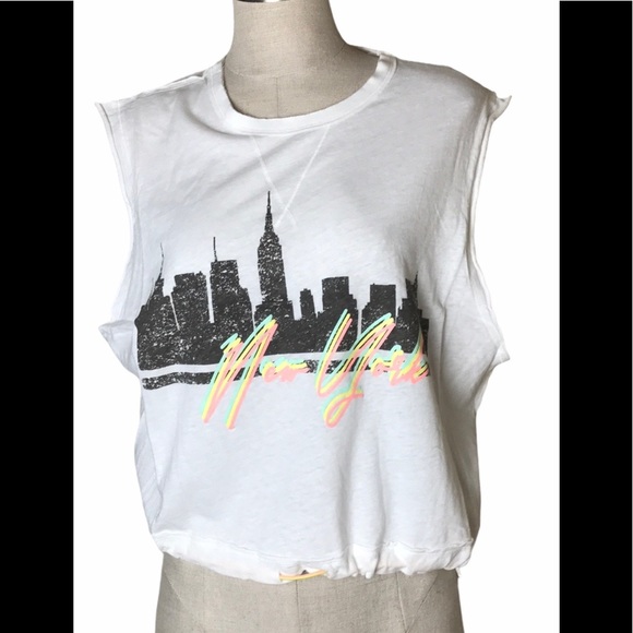 FREE PEOPLE FP Bring the Heat Graphic Tee NY NWOT - Picture 1 of 8
